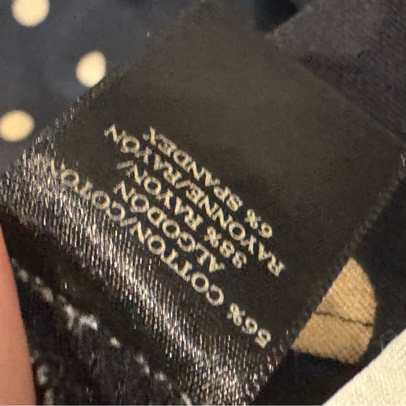 Ann Taylor Black and Cream Polka Dot Pencil Skirt - Picture 6 of 7